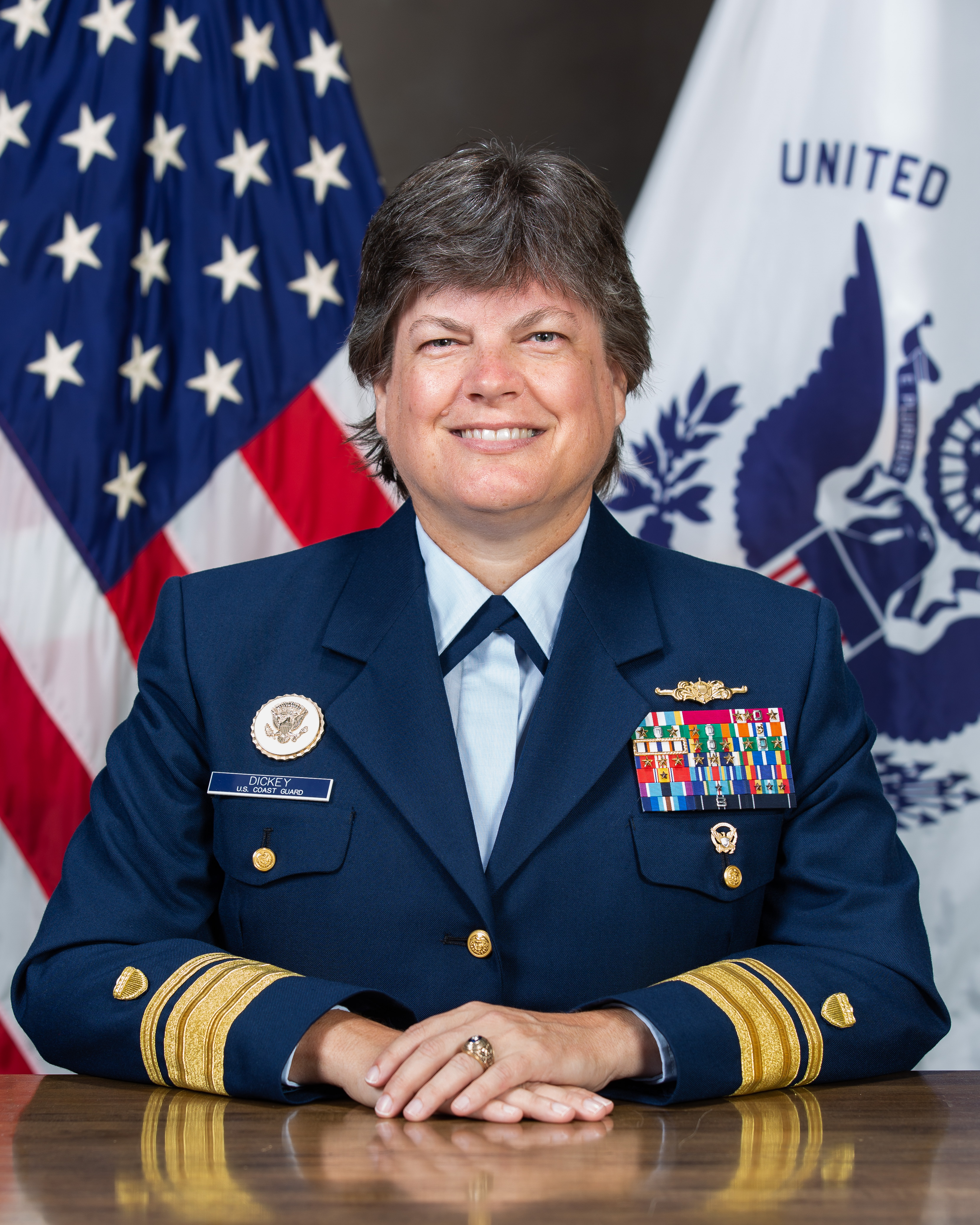 RDML Laura M. Dickey, Commander, Fifth Coast Guard District